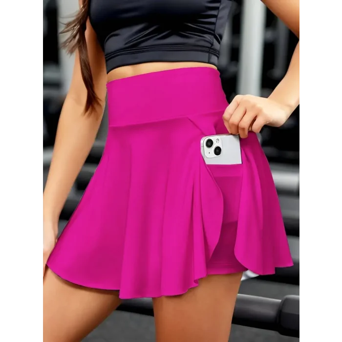 Kadın Yüksek Bel Cepli Sandy Short Etek