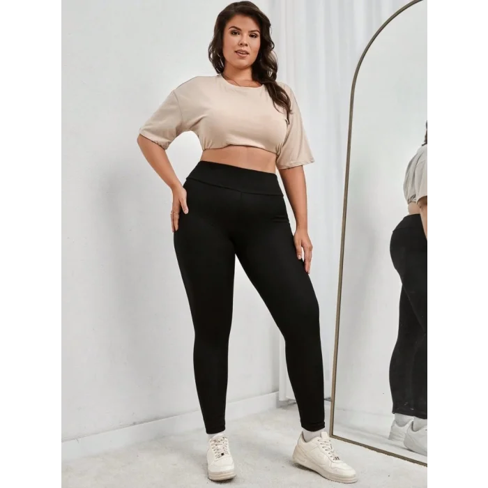 Kadın Yüksek Bel Dalgıç Spor Tayt