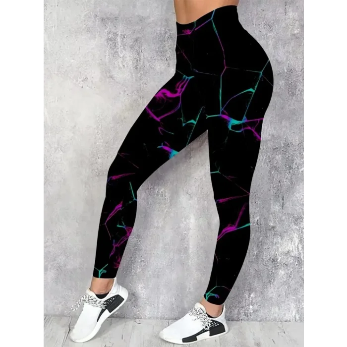 Kadın Yüksek Bel Renk Detaylı Dalgıç Tayt