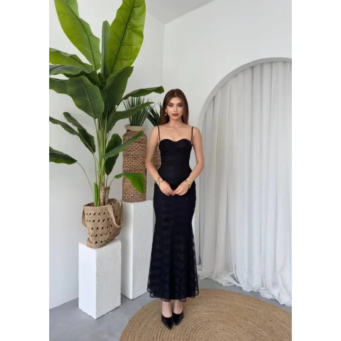 Kalıse İp Askılı Elbise