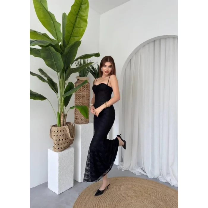 Kalıse İp Askılı Elbise