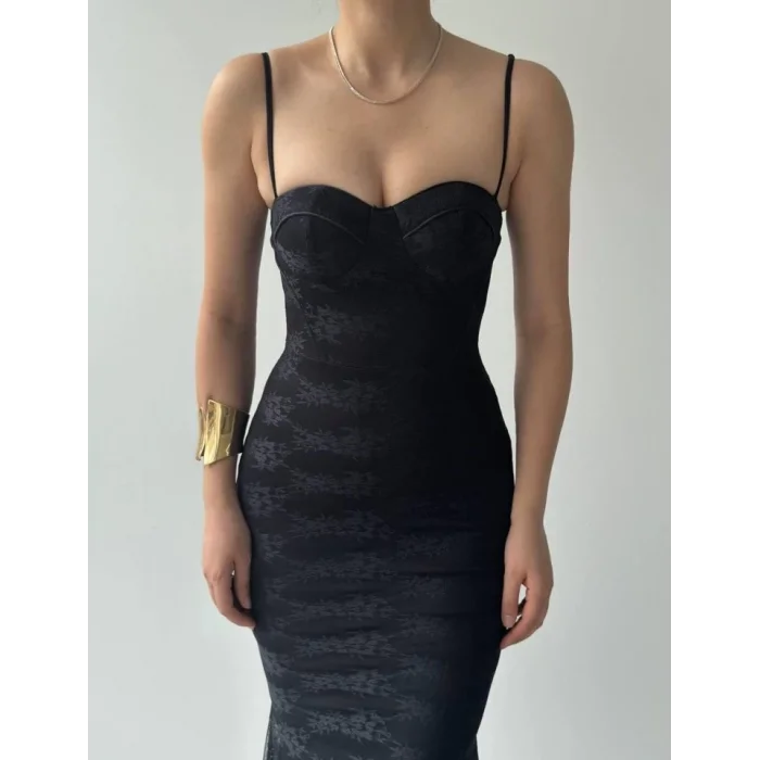 Kalıse İp Askılı Elbise