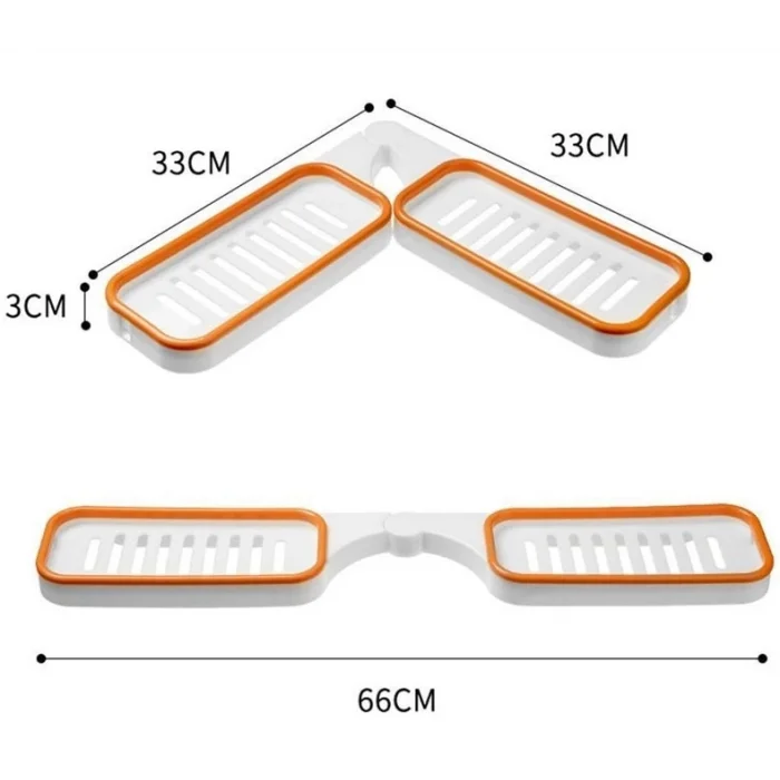 Katlanabilir Çok Amaçlı Köşe Rafı