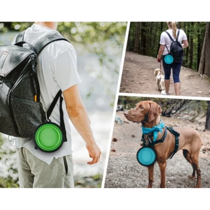 Katlanabilir Kedi Köpek Mama ve Su Kabı