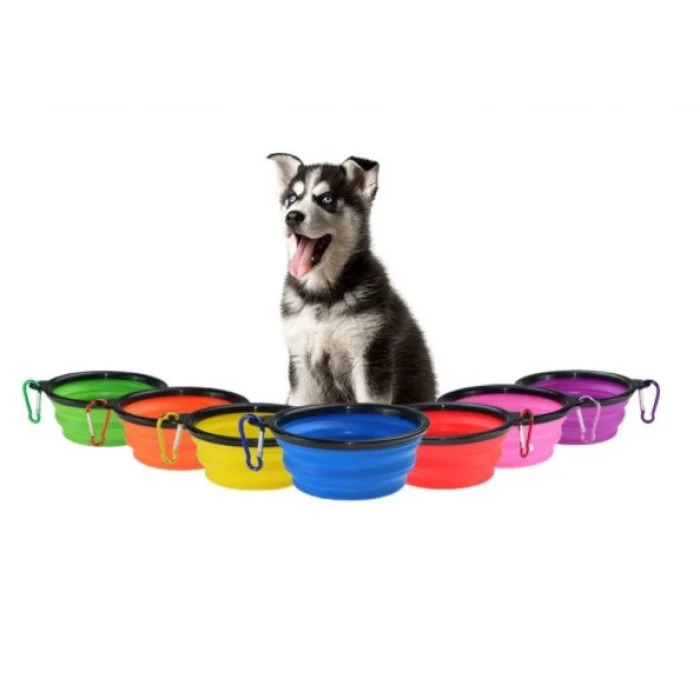 Katlanabilir Kedi Köpek Mama ve Su Kabı