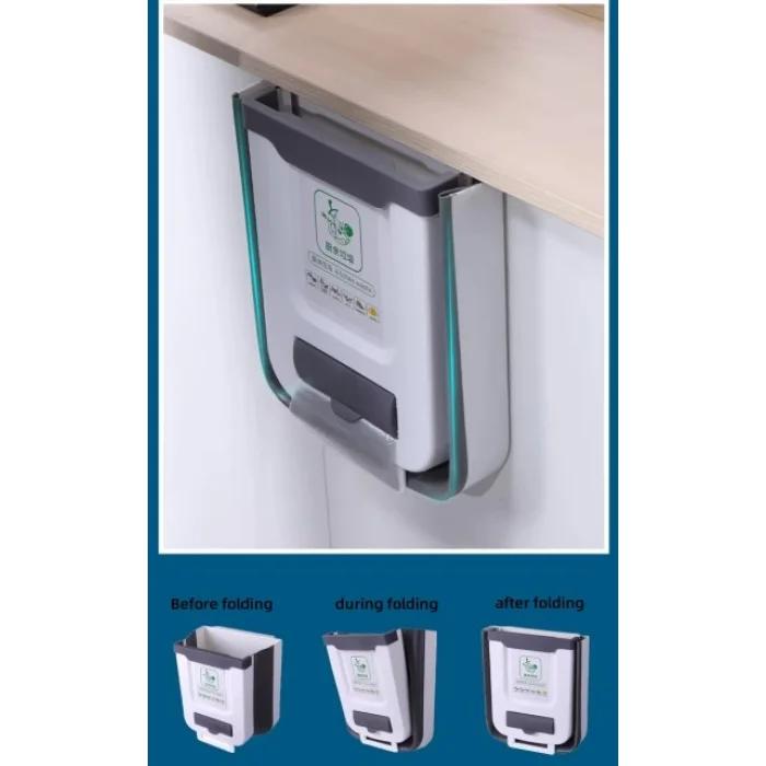 Katlanabilir Mutfak Çöp Kovası Torba Hazneli