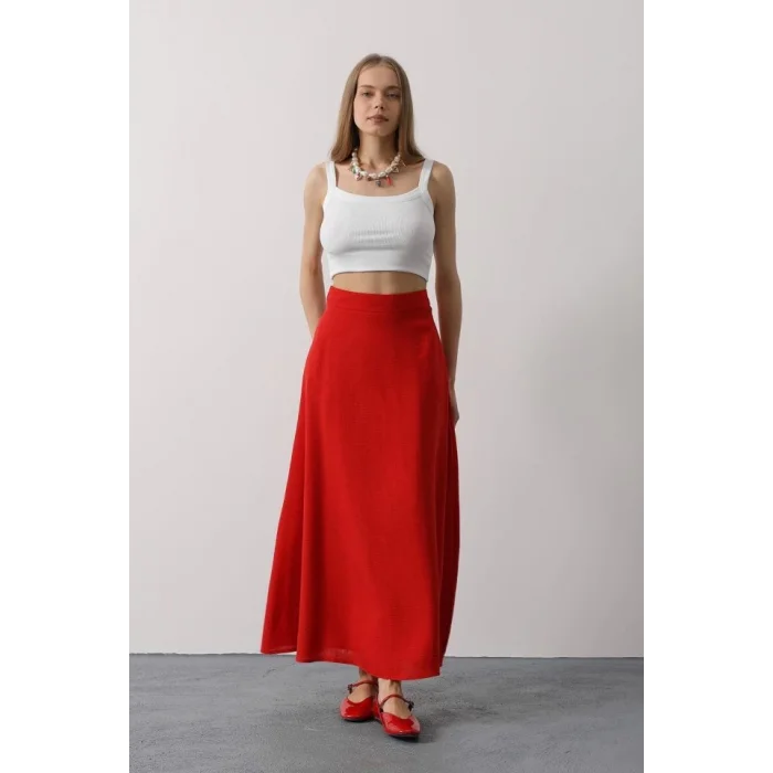 Keten Etek - Kırmızı