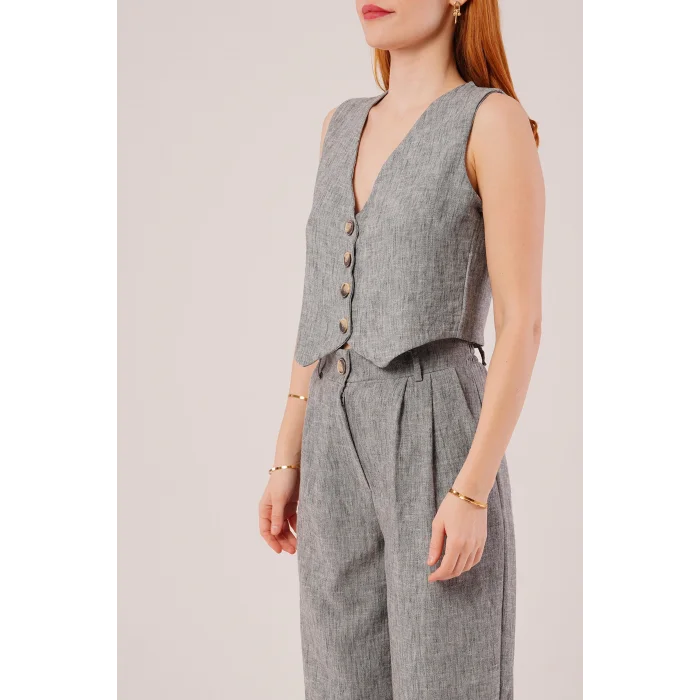 Kırçıllı Desen Antrasit Takım