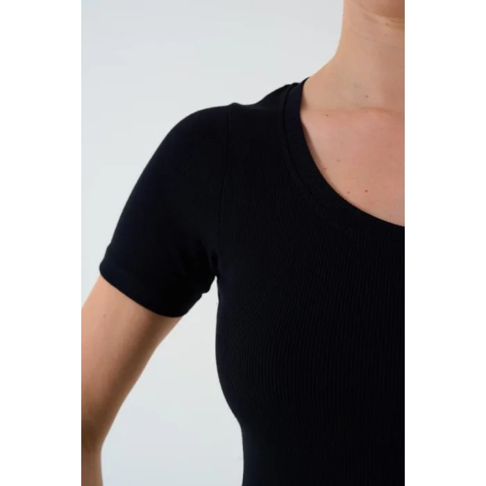 Kısa Kollu T-shirt - Siyah