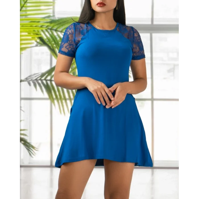 Kol Dantel Viskon Elbise