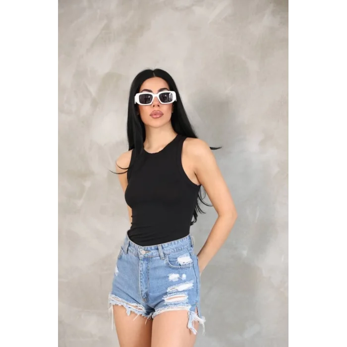 Kolsuz Badi Bluz - Siyah