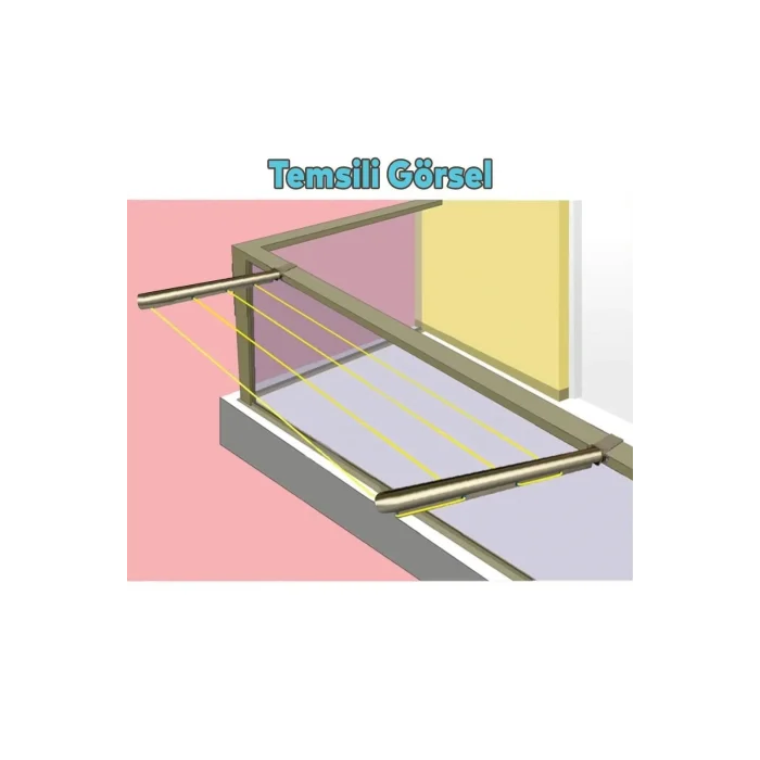 Küpeşte Uyumlu Pratik Çamaşır Askısı