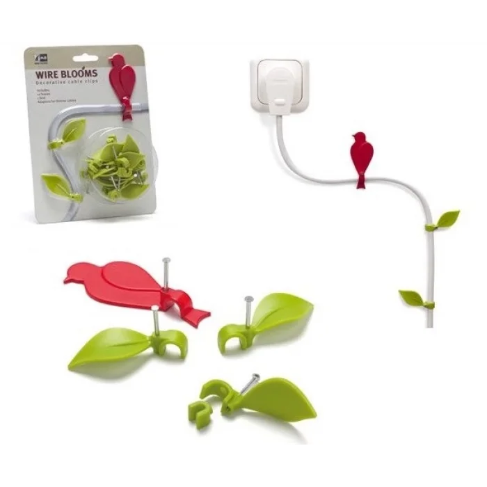 Kuş ve Yaprak Kablo Sabitleyici Danhao Wire Blooms