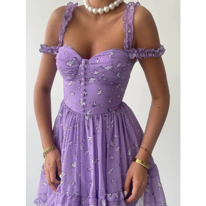 Lena Çift Askılı Elbise