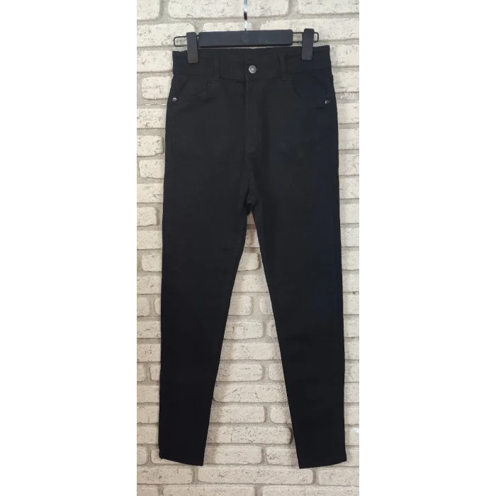 Likralı Yüksek Bel Efsane Kot Pantolon Antrasit Renk 92cm