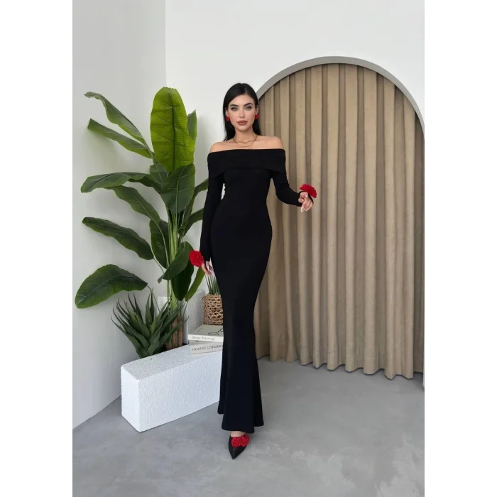 Livora Gül Detay Elbise