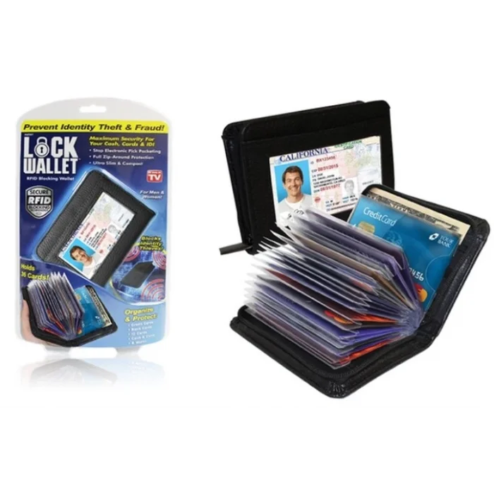 Lock Wallet Güvenlikli Kartlık 36 Kart Kapasiteli