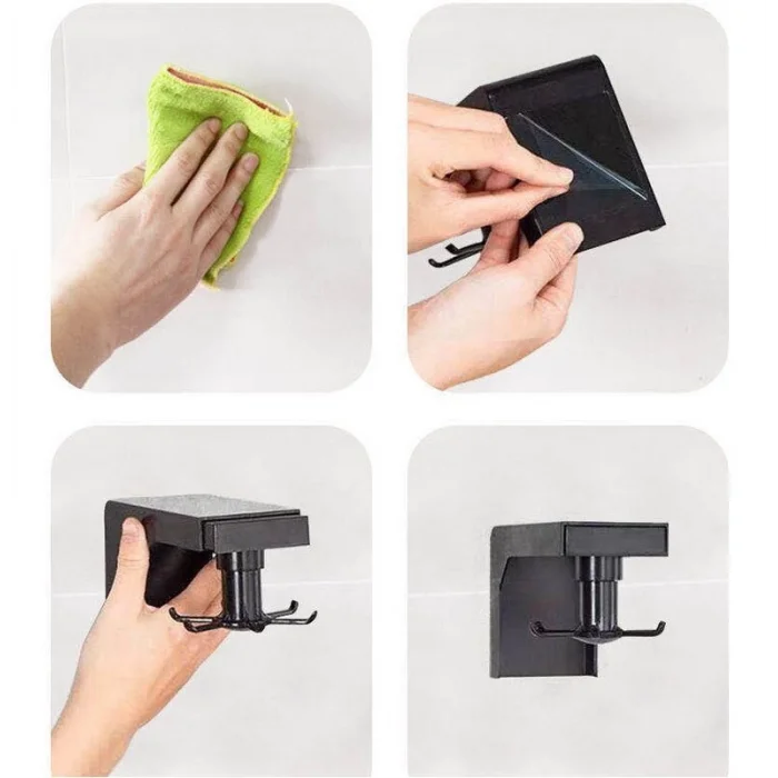 Mutfak Banyo Askısı Kancalı 360 Hareketli