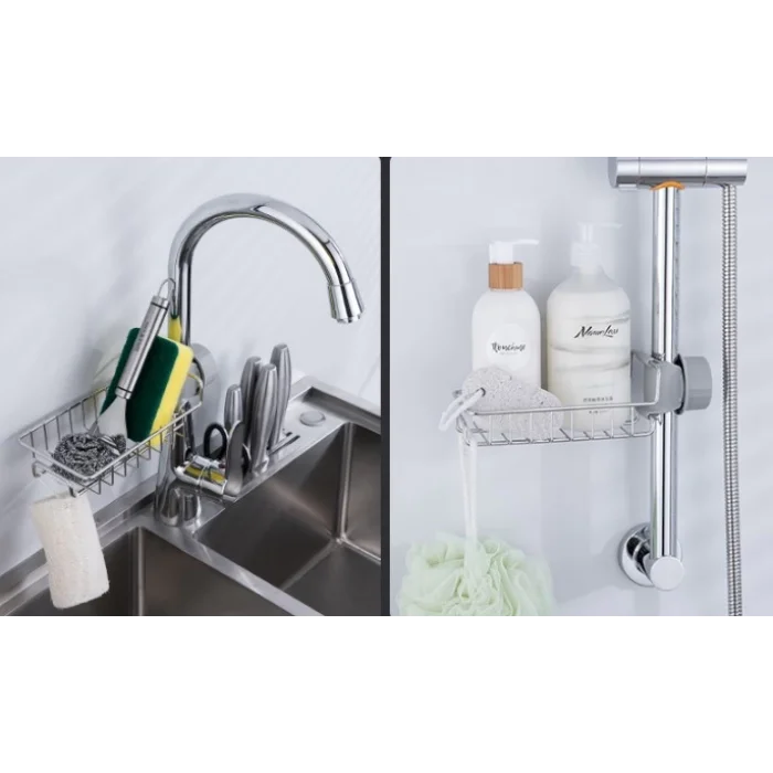 Mutfak ve Banyo Organizer Demir Raf Tek Kat