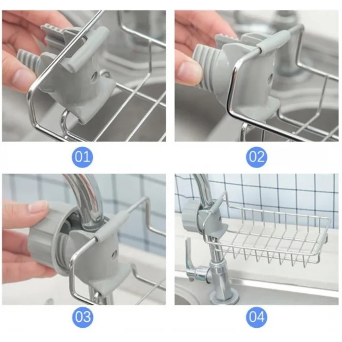 Mutfak ve Banyo Organizer Demir Raf Tek Kat