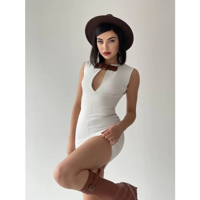 Nadia Kemerli Mini Elbise