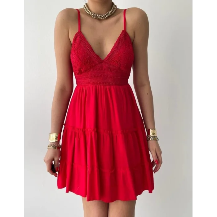 Nivel Göğsü Büzgülü Elbise