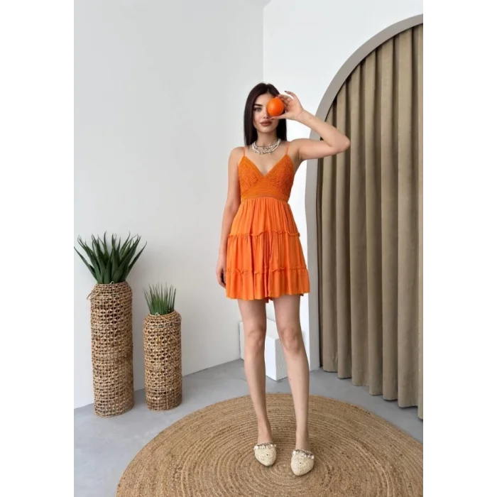 Nivel Göğsü Büzgülü Elbise