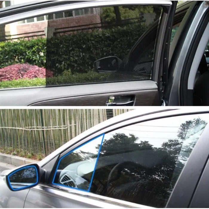 Noktalı Araba Güneşliği Yan Cam Filmi (2 Adet)