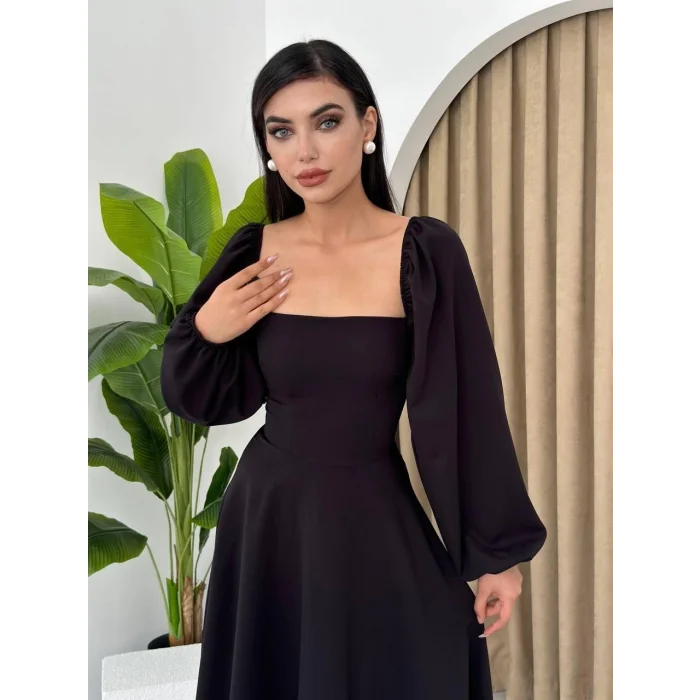 Nouna Balon Kol Elbise