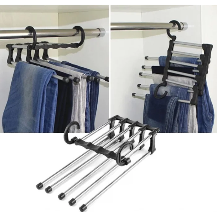 Pantolon Askılık 5 Li Hareketli Askı