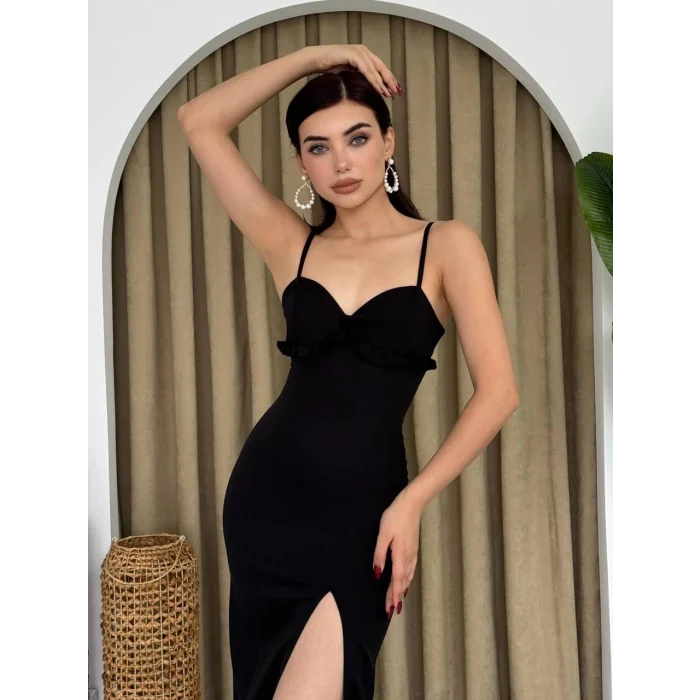 Papalia Sırt Detaylı Elbise