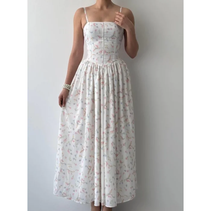 Pars İp Askılı Elbise