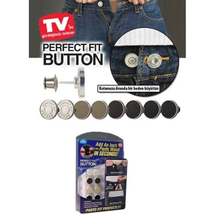 Perfect Fıt Button Yedek Kot Düğmesi Seti