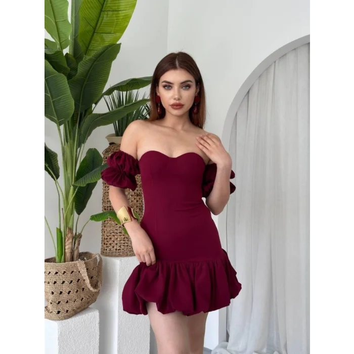 Peyda Straplez Elbise