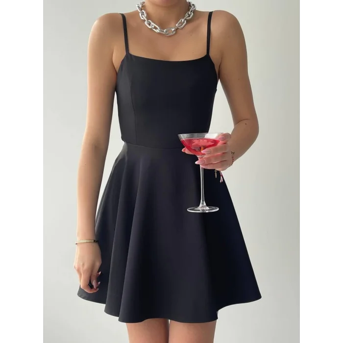 Pole İp Askılı Elbise