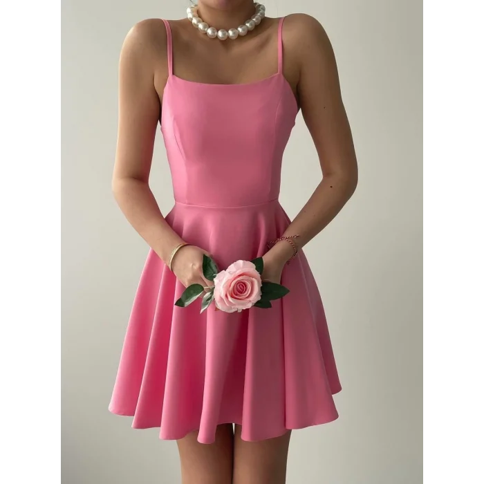 Pole İp Askılı Elbise