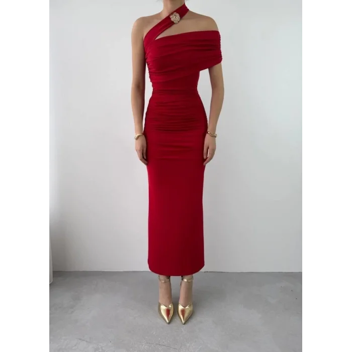 Reta Çapraz Omuz Elbise