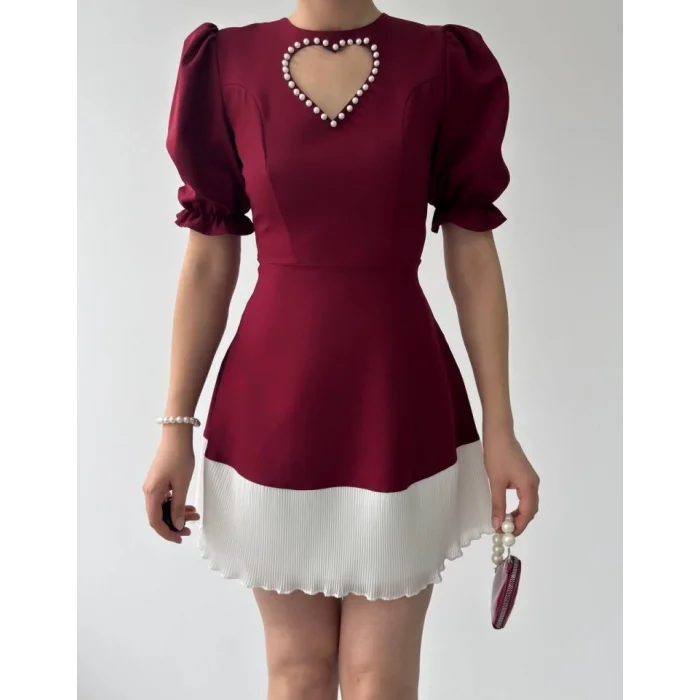 Safe Kalp Detaylı Elbise