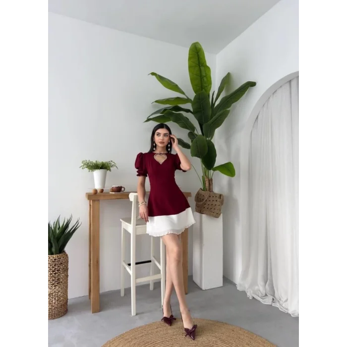 Safe Kalp Detaylı Elbise