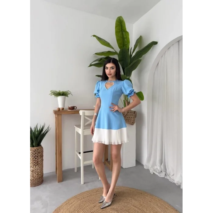 Safe Kalp Detaylı Elbise