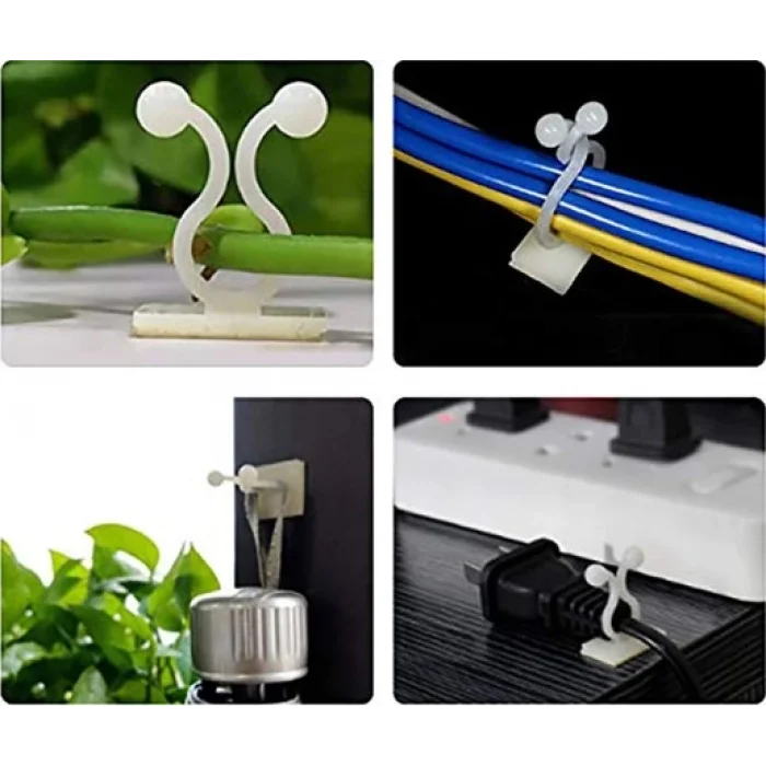 Sarmaşık ve Kablo Düzenleyici Çok Amaçlı Klips 10 Adet