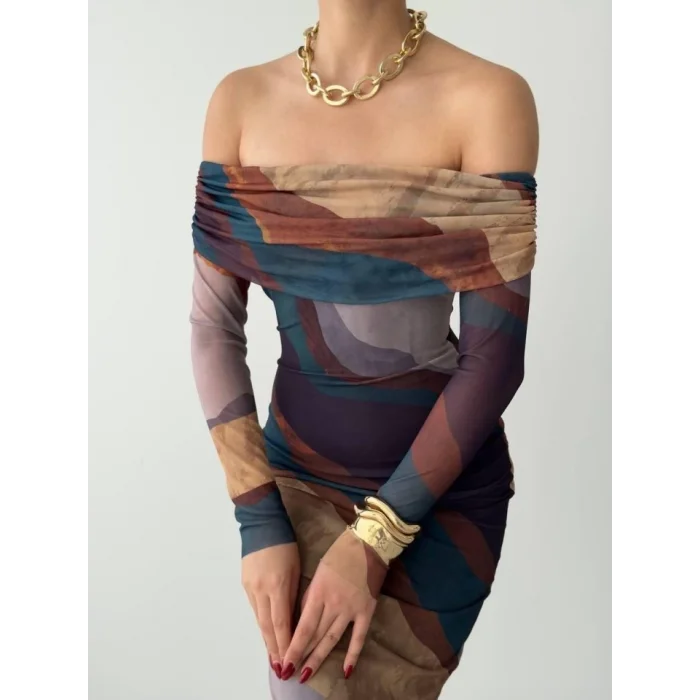 Sevilla Madonna Yaka Tül Elbise