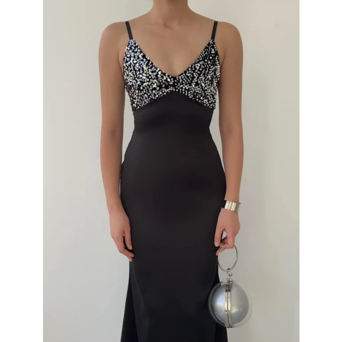 Shany İp Askılı Elbise