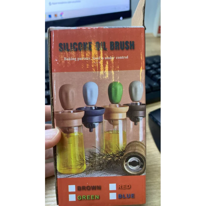 Silikon Fırçalı, Cam Hazneli, Yağdanlık, Asorti