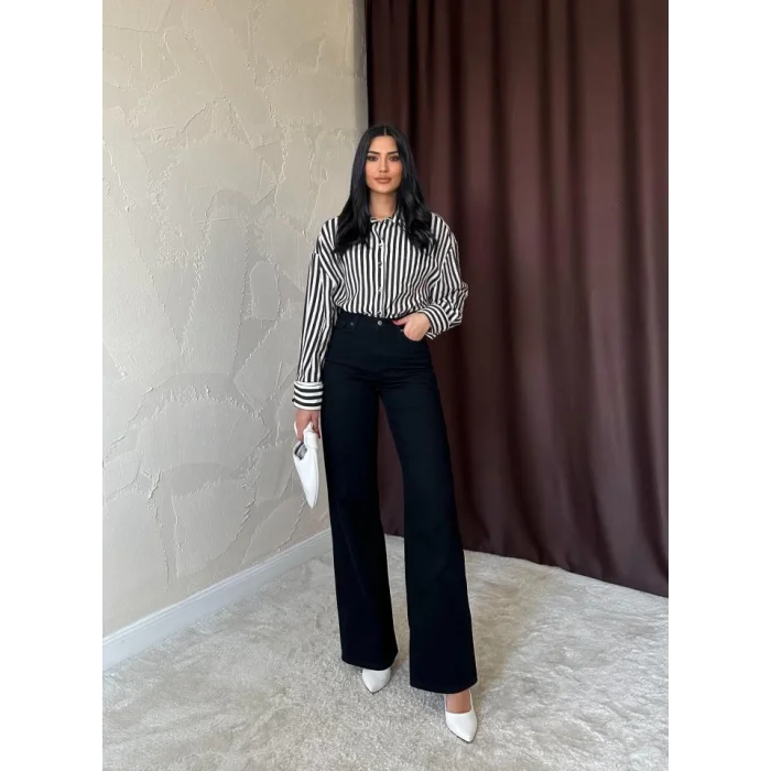 Siyah Comfy Jeans Pantolon