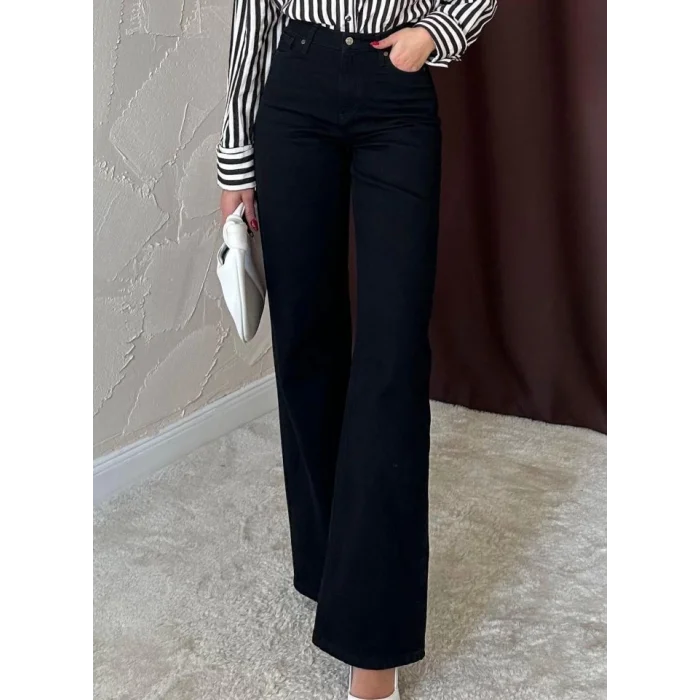 Siyah Comfy Jeans Pantolon