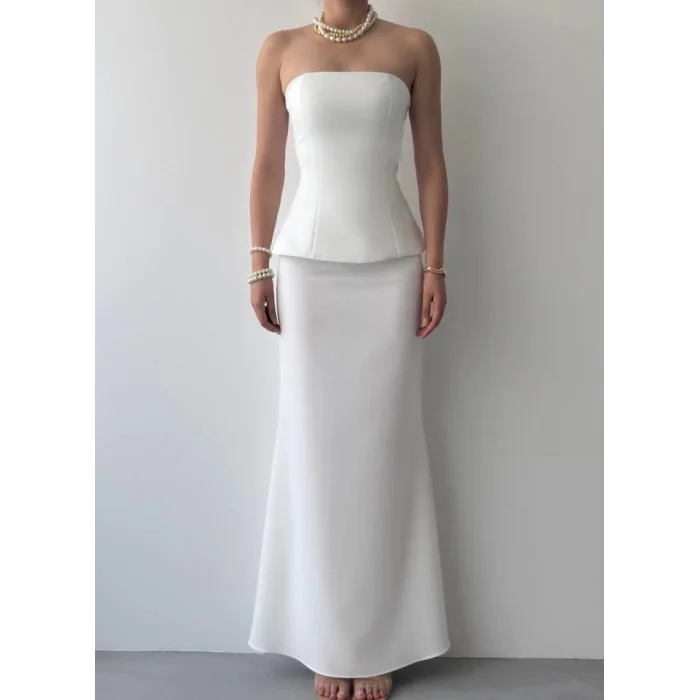 Spas Straplez Elbise