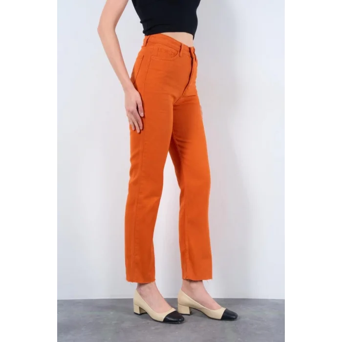 Strong Düz Pantolon - Oranj