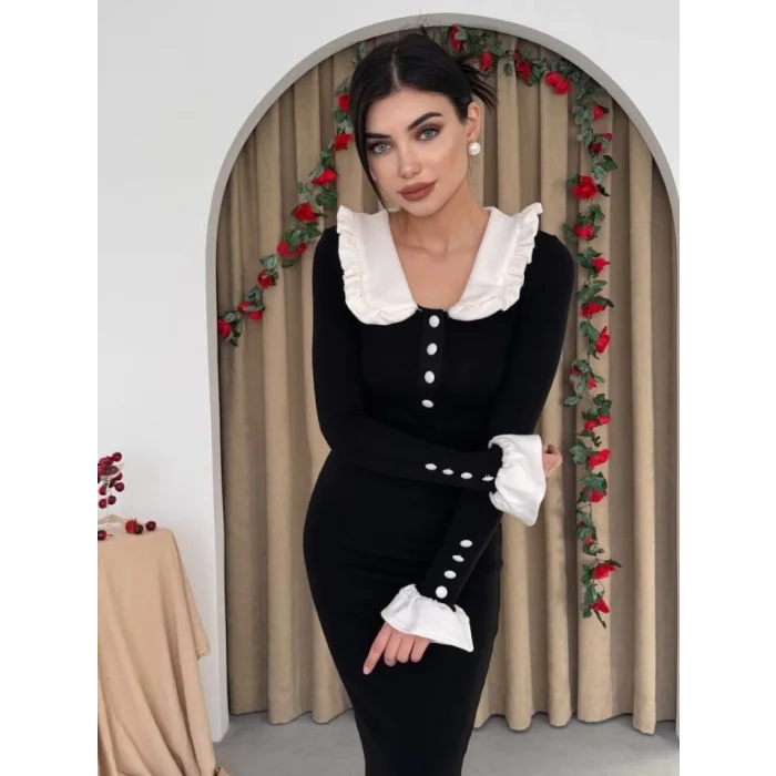 Sura Bebe Yaka Elbise