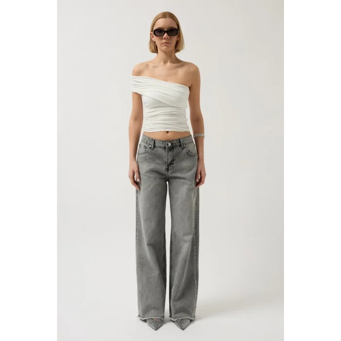 Taş Şerit Detaylı Jean